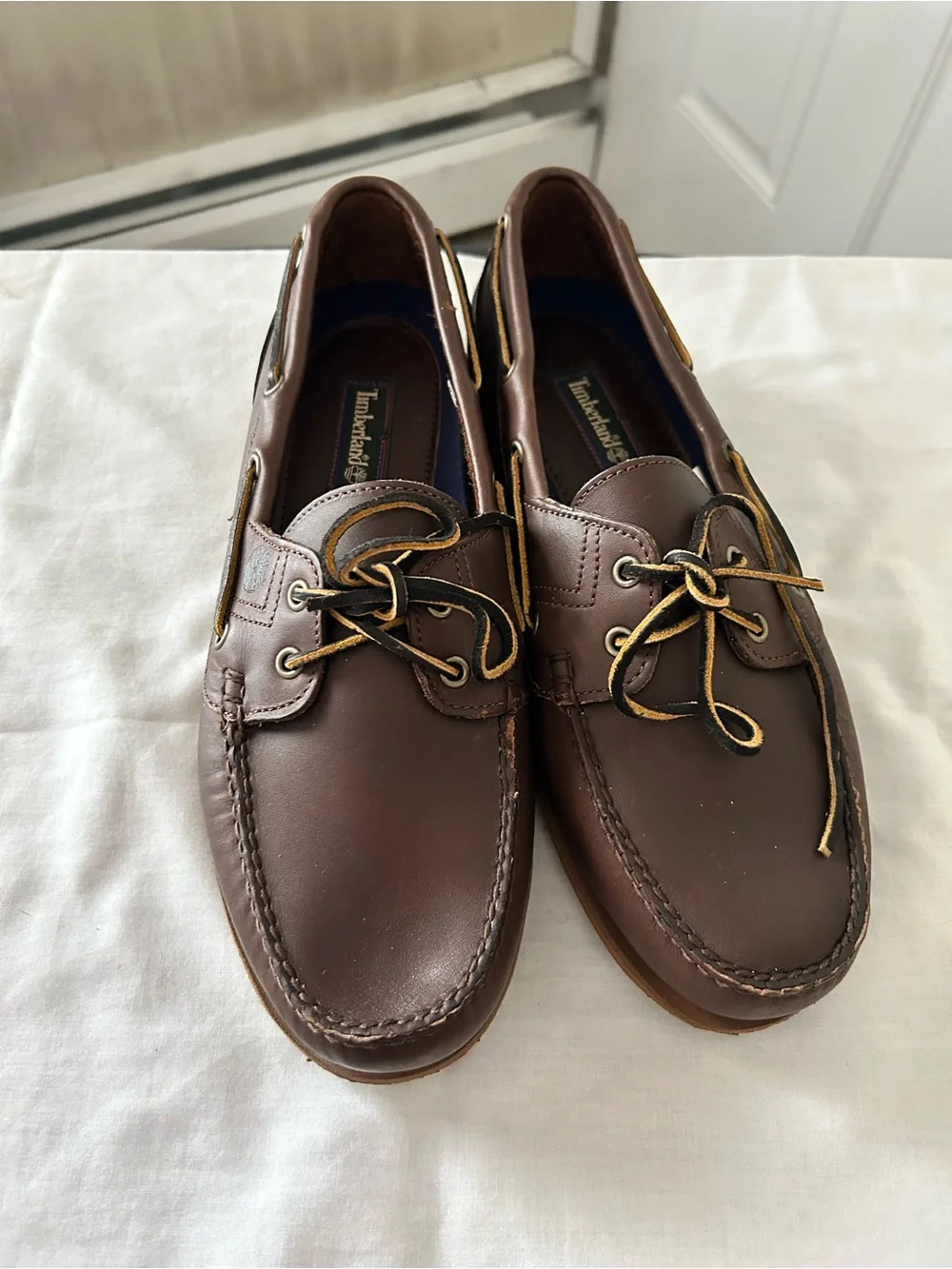 Timberland Leather 2- Eye Boat shoes/12 M/NWOT
